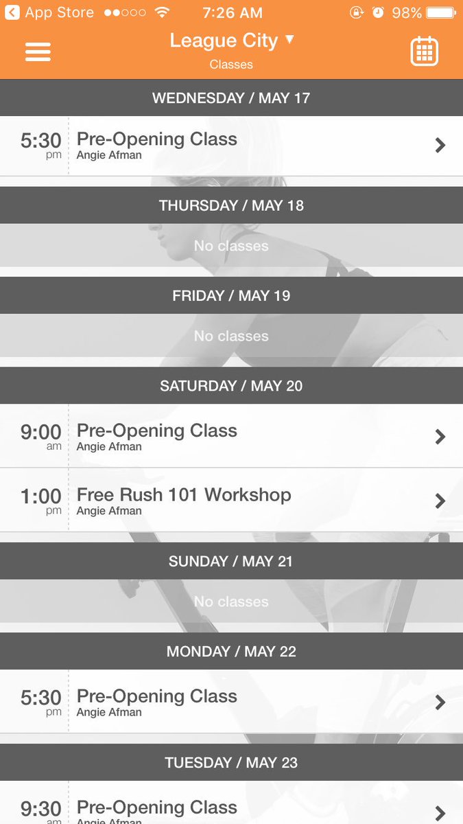 togbolog's tweet image. If you're in League City: grab one of the limited ~free~ pre-opening classes at Rush Cycle :-) 
Bring a friend and SWEAT. #rushcycle