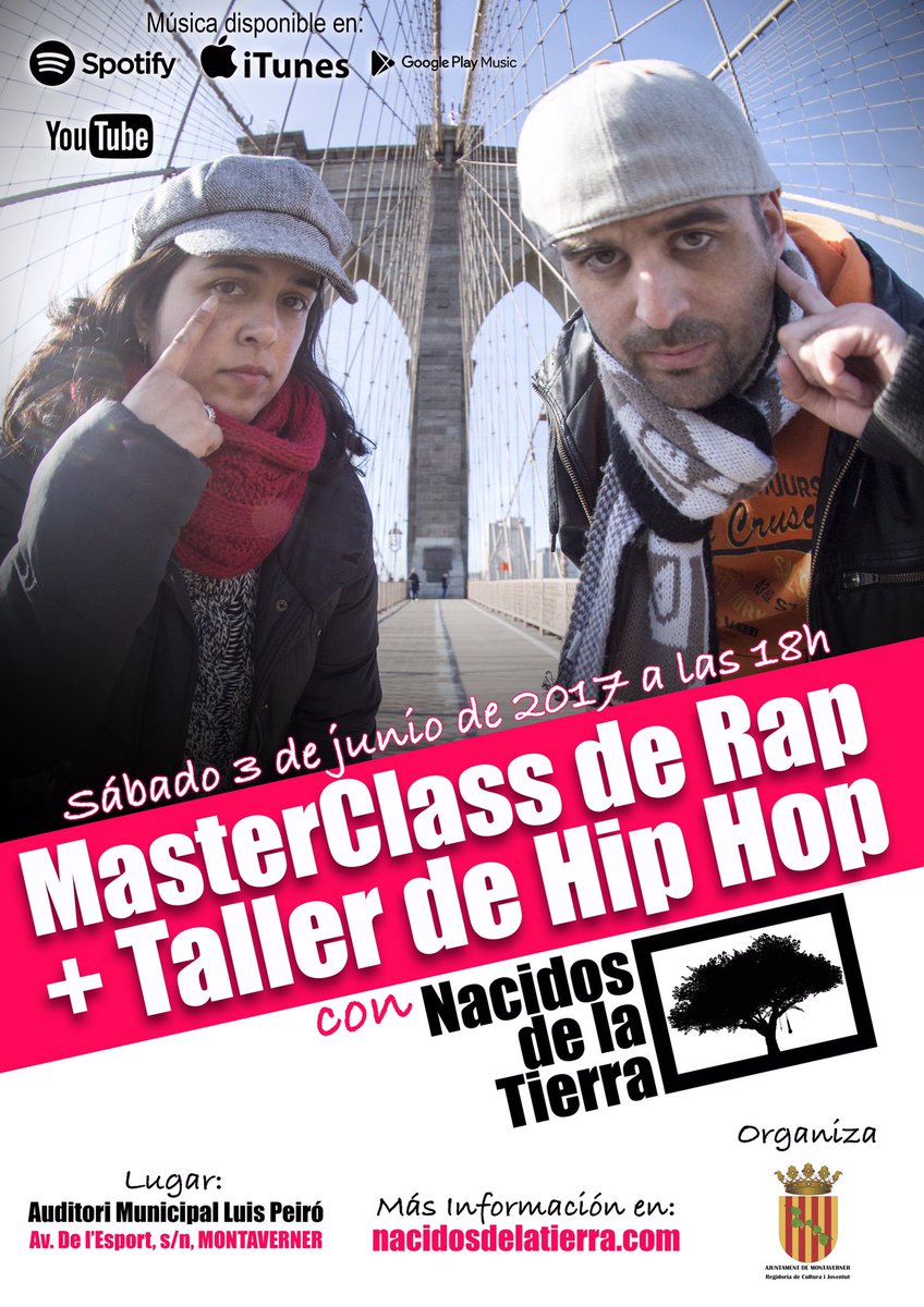 elMeser's tweet photo. El 3 de Junio estaremos en Montaverner con una #MasterclassdeRap y un #tallerdeHiphop +info aquí: https://t.co/sEE0EzyAgu https://t.co/dLR1QctXMv