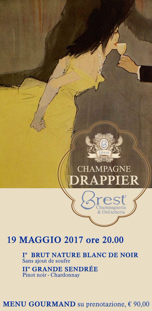 Brest_oyster's tweet photo. Serata dedicata alla maison #champagnedrappier. Su prenotazione. #champagne #brestverona #MilleMiglia2017 #veronaeventi #Verona #arena https://t.co/T14ImEJJ3w