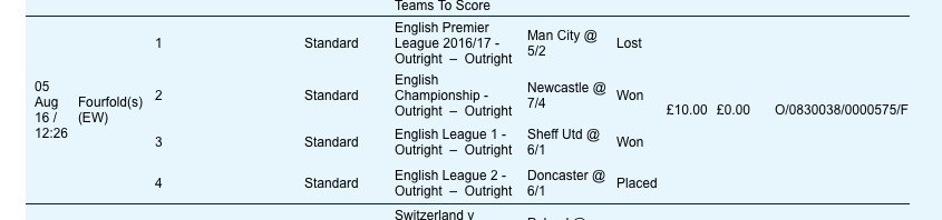 benjy1978's tweet photo. @WilliamHill How come you pay 3 places on League 2, but only 2 places on @premierleague ? https://t.co/dvQaAjXznp