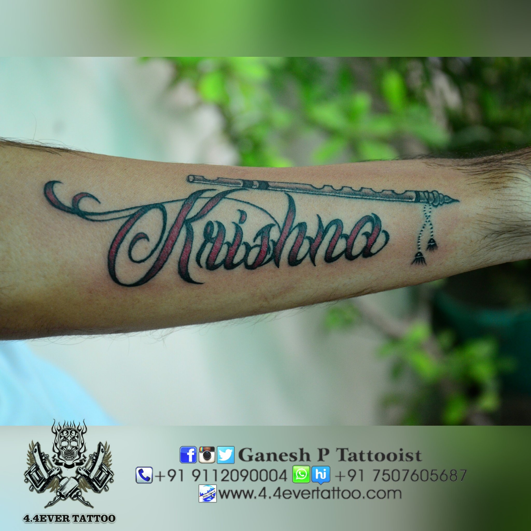 Share 82+ about krishna name tattoo design unmissable .vn Share 82+ about krishna name tattoo design unmissable .vn