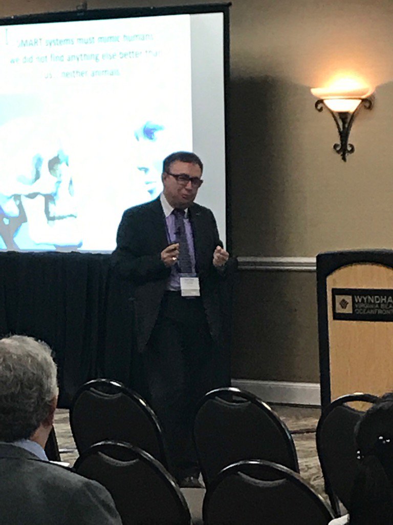 AmyWynn81037492's tweet photo. Professor Diego Galar discusses eMaintenance in Military Context #mfpt2017 @MFPTSociety https://t.co/2K9m94ejzD