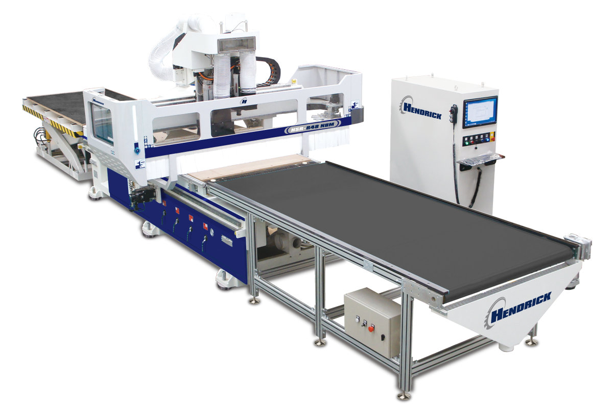 hendrickmfgcorp's tweet image. Check out our sweet automatic loading and unloading HSR CNC Router System! #NestedBased #Manufacturing #Hendrick #Woodworking