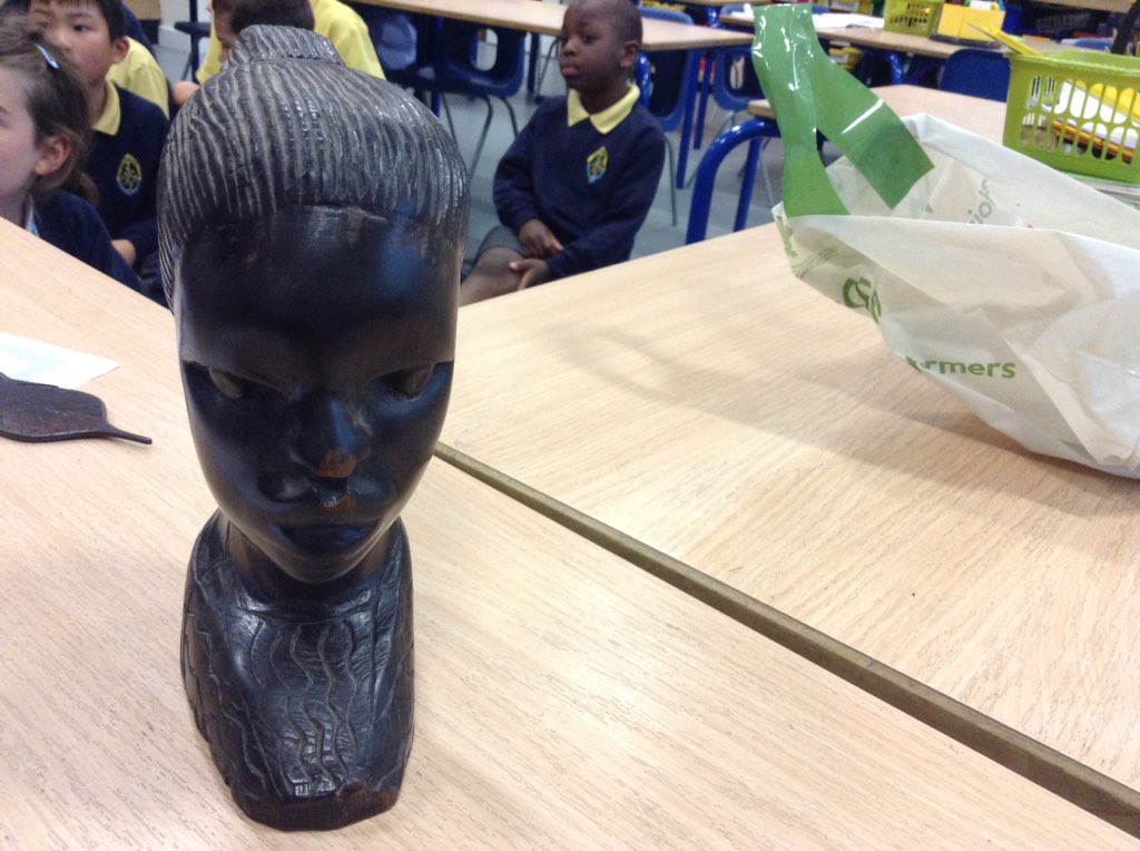 We are enjoying looking atAfrican souvenirs