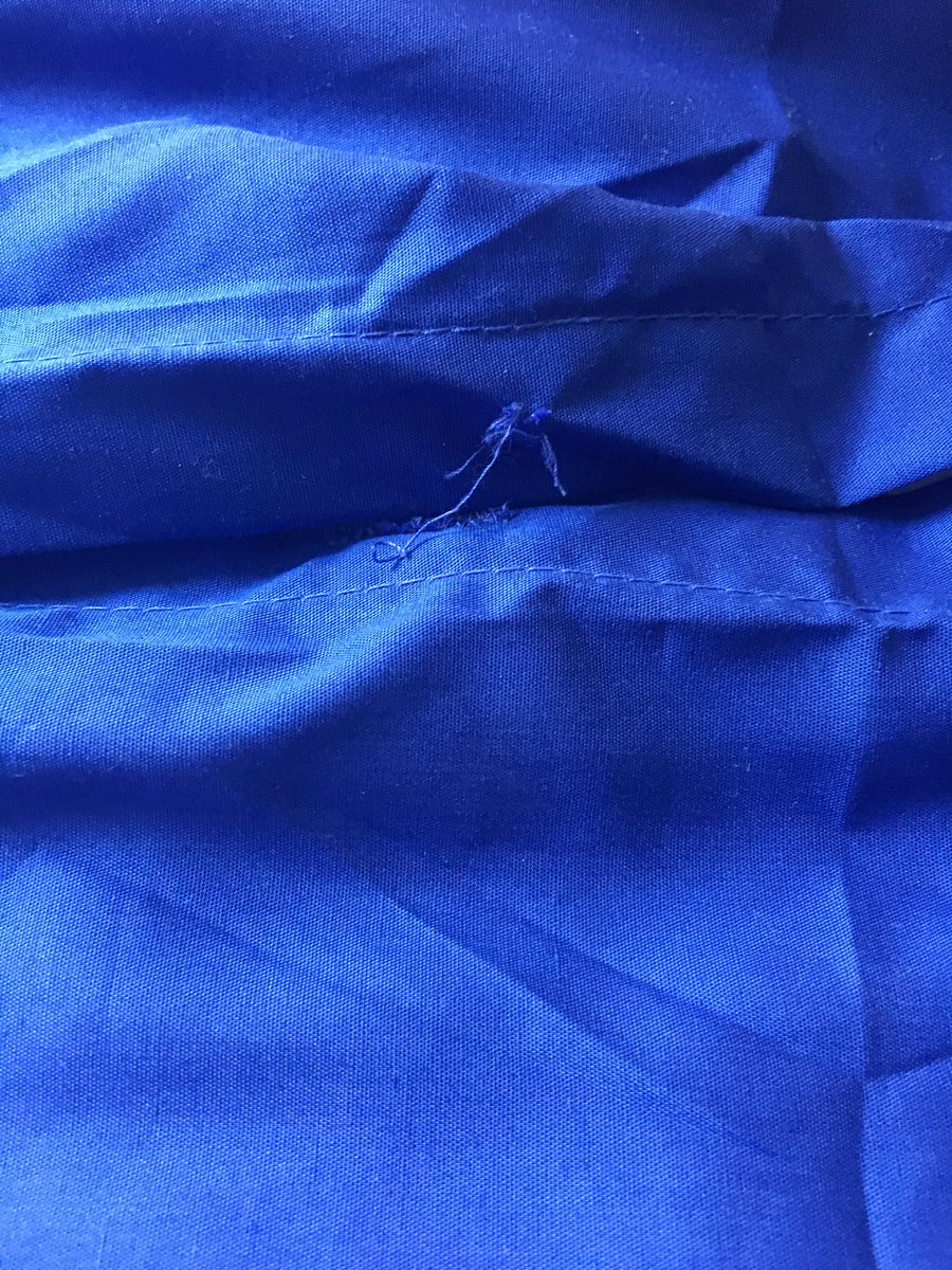 Fear13ss13's tweet photo. @nextofficial are you kidding that you charge £35 for a king size duvet set only to find the button is missing - cheers for that! https://t.co/4LiqKViQIl
