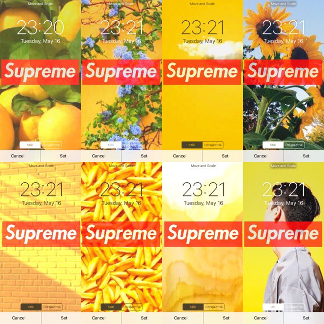 .

yellow  ×  supreme.  ＿＿

🐝🌻🌛🍋🧀📒⚠️

.

#supreme
#yellow
#ロック画像 
#1mmでもいいなと思ったらRT 
#貰ってくれる人RT 
#沢山RTで配布