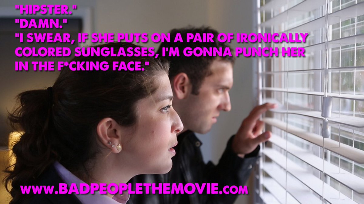 BADPEOPLEMOVIE's tweet photo. Happy Wednesday #hipsters😈😈😈 #badpeople #IndieFilm #comedy @nateweisband @theotherLAgirl https://t.co/d0WcgvczKA