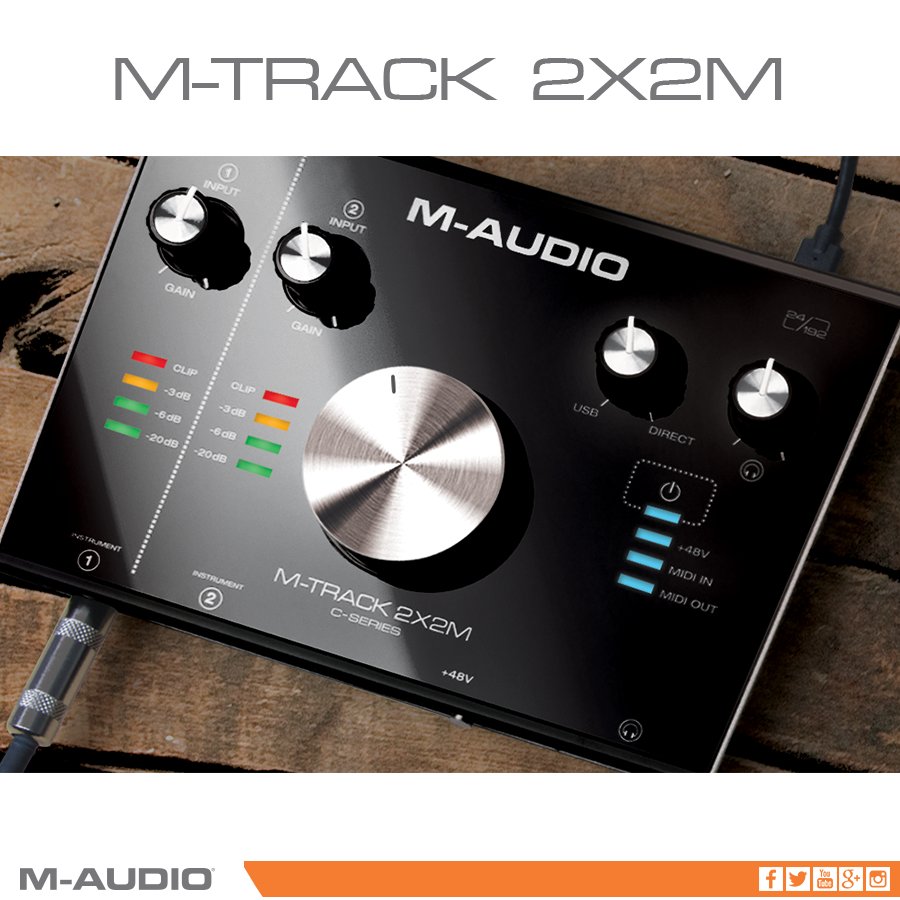 Com a M-Track 2X2M, você pode criar gravações com qualidade de estúdio de 24 bits/192kHz. 

goo.gl/R7w2g9 

#MAudioBrasil #Musica
