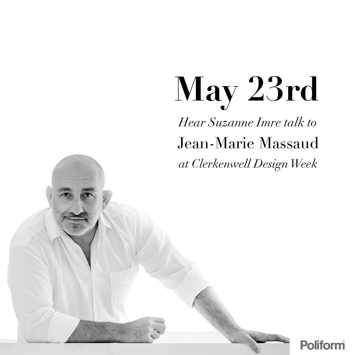 PoliformUK's tweet photo. Clerkenwell Design Week showcasing leading U.K. and International Designers, brands and companies #cdw2017 @Livingetc #poliform #massaud https://t.co/ahV9JM0rn0