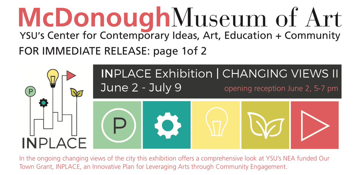 CityofYOU's tweet photo. Changing Views II @McDonoughMuseum is coming up on June 2! Read more: https://t.co/mrMSuesJjP  @ysuarts @YSUCCAC @youngstownstate @NEAarts https://t.co/HjxLpQG6cb