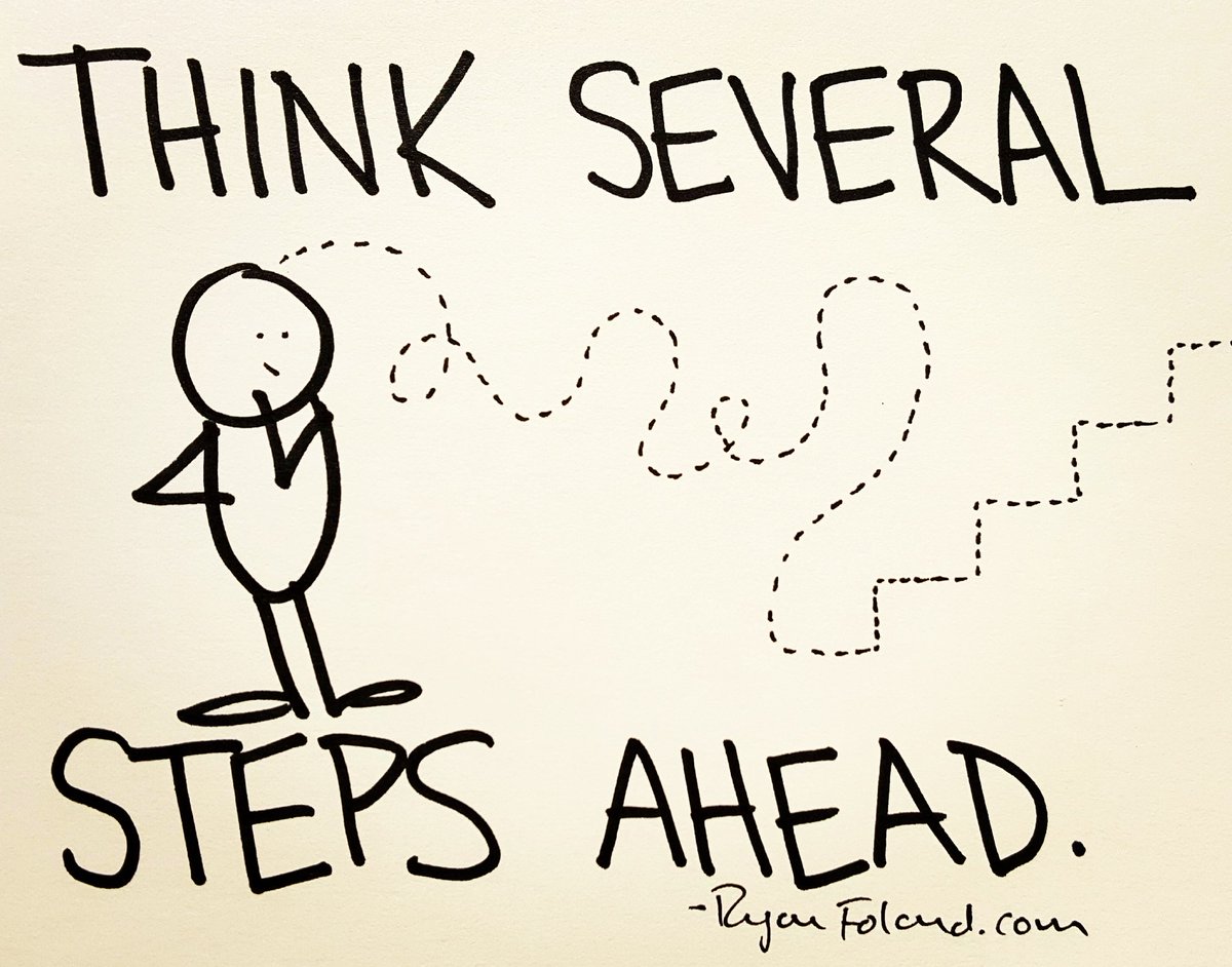 ryanfoland's tweet photo. As you prepare for your day, make sure that you think several steps ahead. It's the best way to get ahead. #ThoughtfulThursdays https://t.co/9gOR9GOIxP