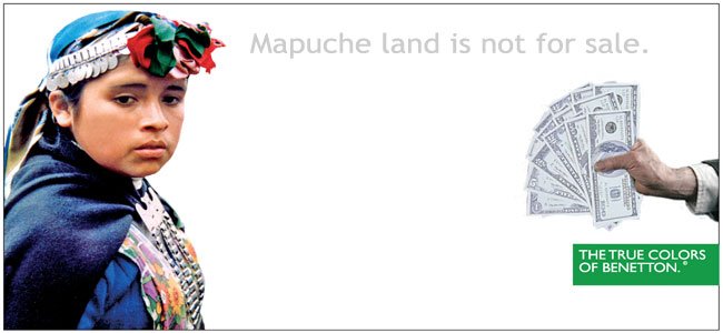 GiadaGiuppo's tweet photo. United Colors of #Benetton: rosso sangue #Mapuche
#resistenze #lotte #ambiente #indigeni @SeguiUltimaVoce https://t.co/TnhWLMsBqD