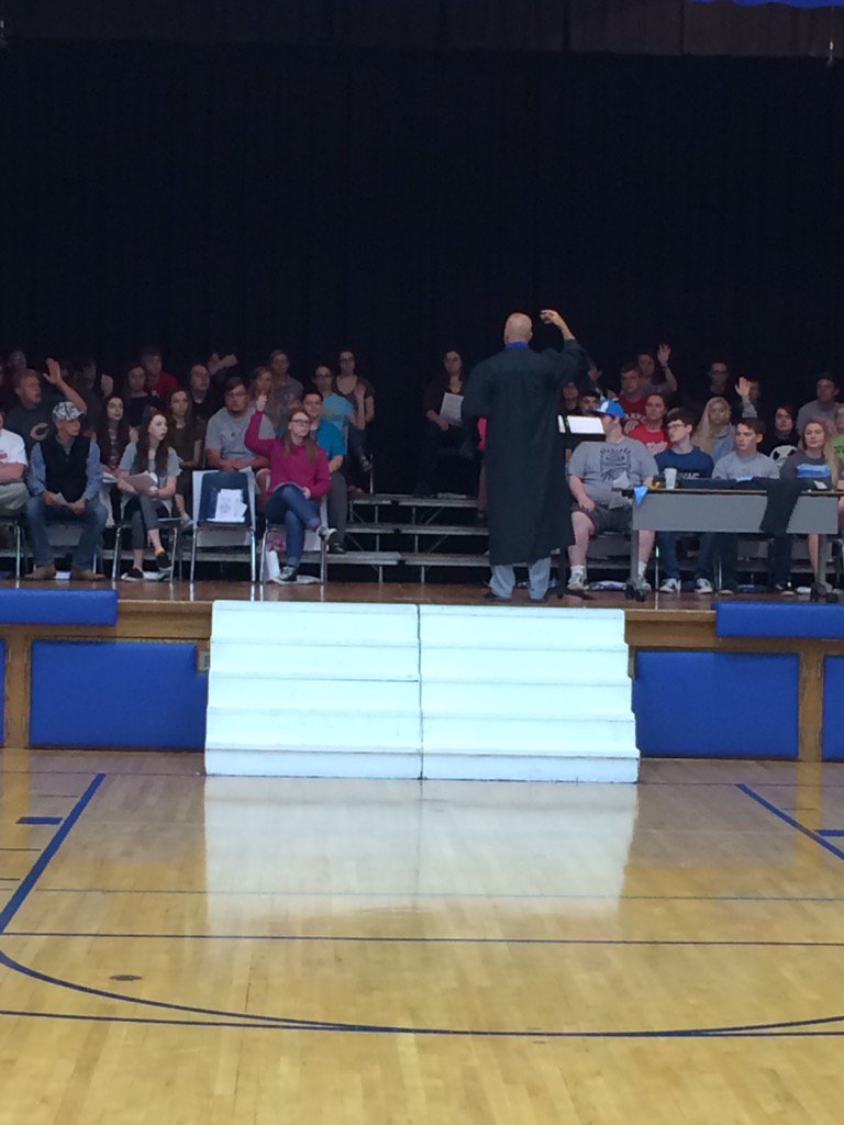 GoBluejays1's tweet photo. Commencement practice at AGPS! Congrats class of 2017! #AGpossible https://t.co/EQBGlAzk3Z