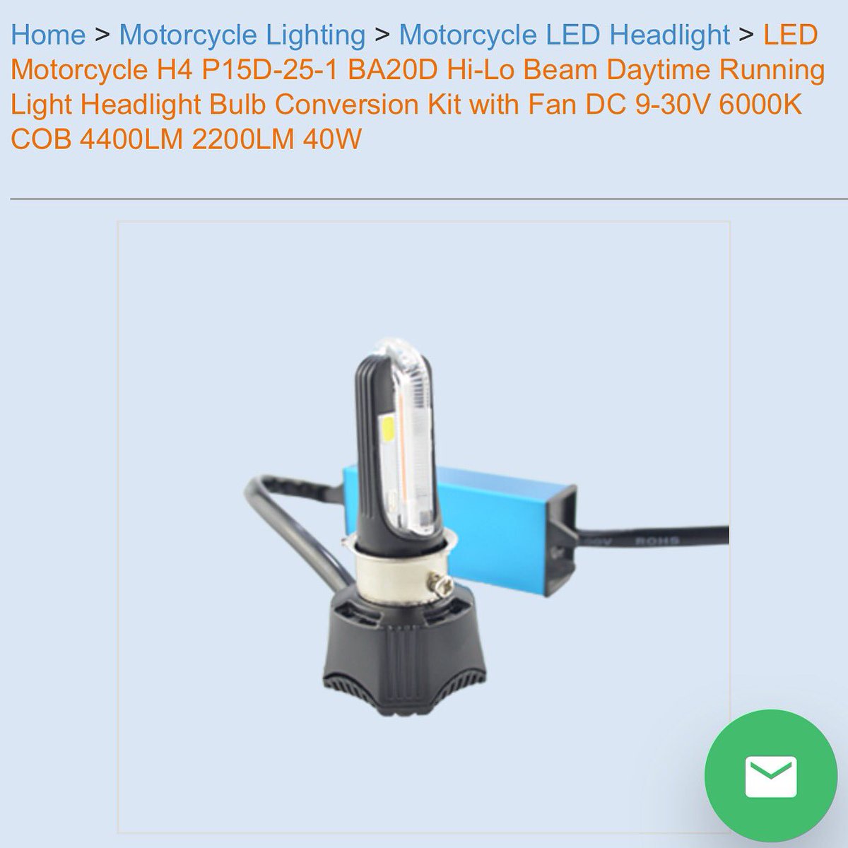 BROSledLighting's tweet image. Daytime running light integrated in motorcycle LED Headlight bulb