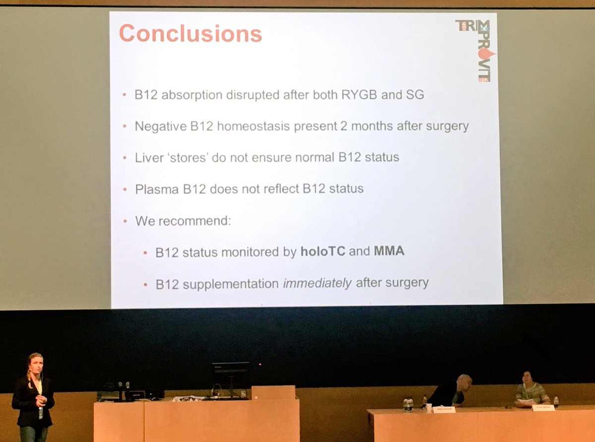 katiephmoore's tweet photo. B12 status following bariatric surgery - recent findings&recommendations #ICHOCM2017 https://t.co/vdSe6smplf