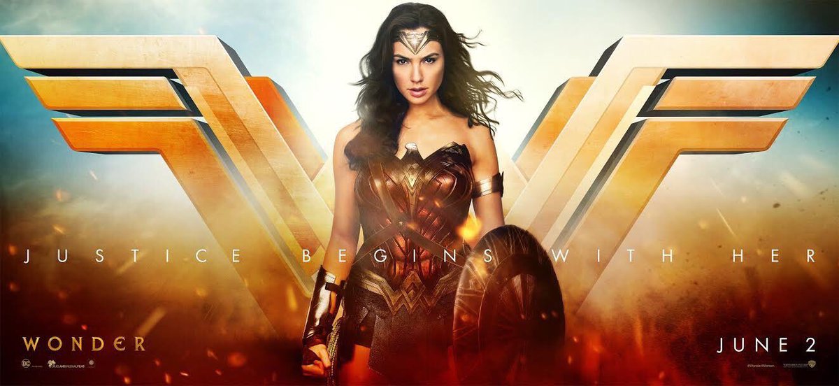 CinemaDebate's tweet photo. JUSTICE begins with HER. 
#WonderWoman graces the screen JUNE 2nd https://t.co/z0J7ayc8fD