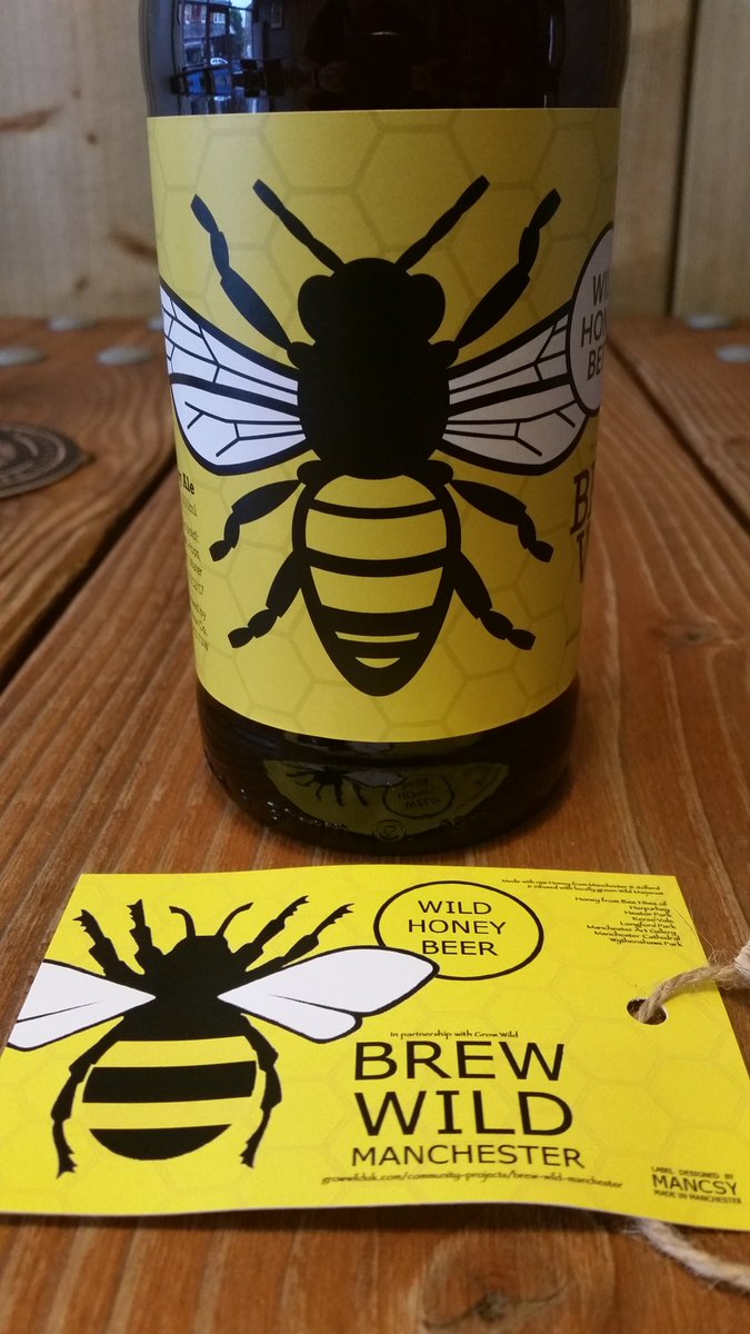 The bees will be back with us in #heatonmoor tomorrow at 7.30pm thanks to @GrowWildUK #brewwild @Ninety90brewco (insert pun re buzz here)
