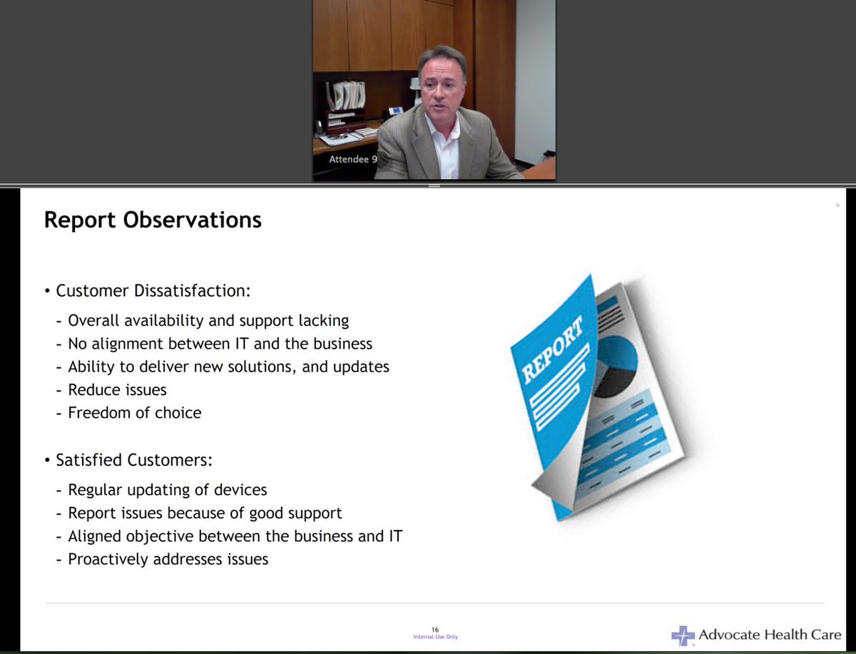 NexthinkNews's tweet photo. Provide support before it's even asked to help reduce the satisfaction #ITgap says @advocatehealth https://t.co/3Ua4X7lvgj