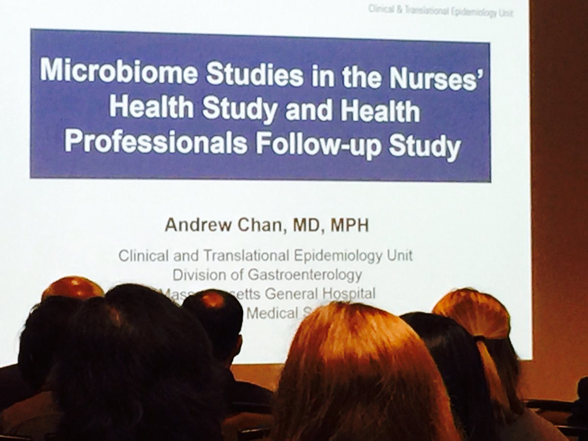 DeborahWBruner1's tweet photo. Andrew Chan from #nurseshealthstudy.  Frozen, ethanol andRNAlater all acceptable methods for fecal #microbiome #cancer #cancerresearch https://t.co/zOg6FYapwg