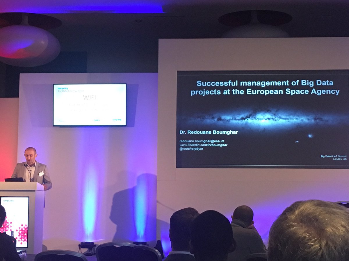 gadgetmanjay's tweet photo. Successful manangement of #bigdata projects at the European space agency #CTGSummit #bigdataandiot https://t.co/LZff3uYvaF