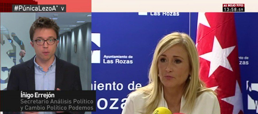laSextaTV's tweet photo. VÍDEO @ierrejon: "Las explicaciones airadas de Cifuentes las he escuchado ya con Aguirre, González y Granados" https://t.co/BOYYPZwoWg https://t.co/jjiLXWUDYM