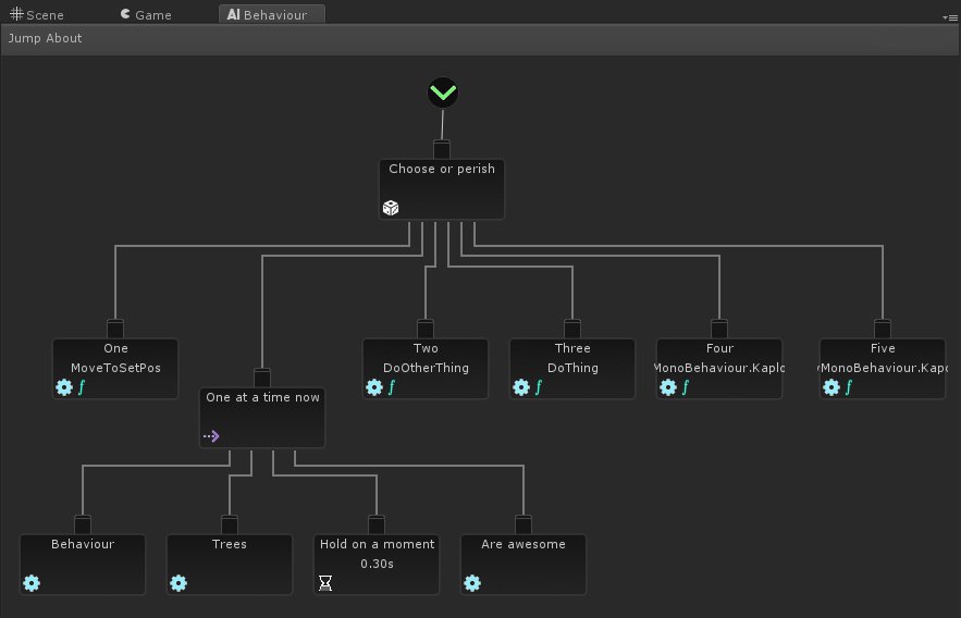 kupiodigital's tweet photo. A sneak peak of an in development AI tool I've been working on. Behaviour trees are awesome :) #behaviourtree #ai #unity3d #assetstore https://t.co/tYEVl1Xbld