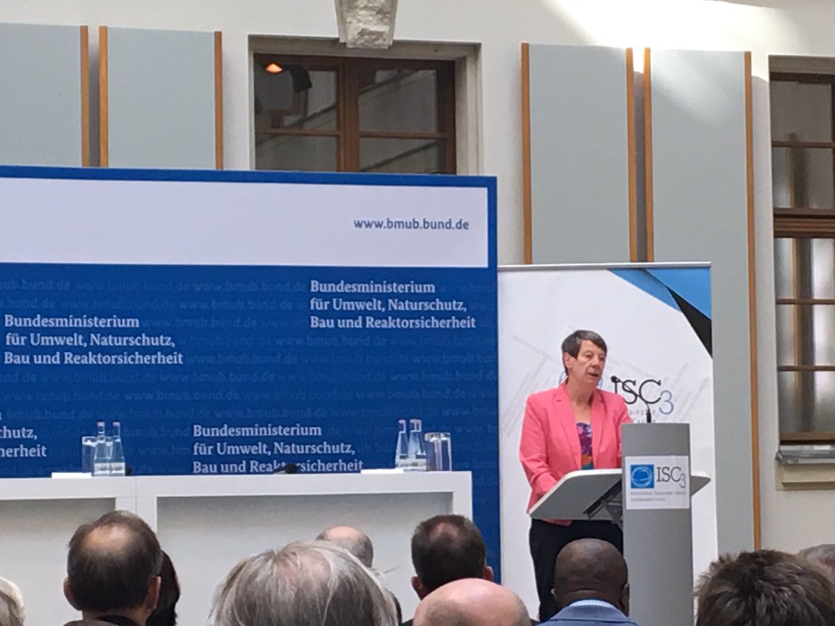 WECF_INT's tweet image. At opening #ISC3 #Berlin Barbara Hendricks #Minister speaks how reducing #chemicals exposure can improve #health by some 30%