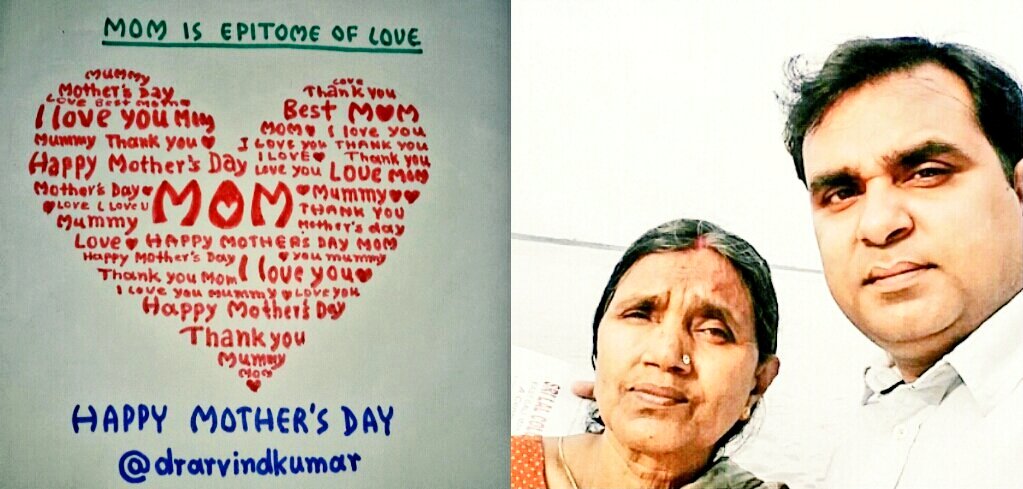 drarvindkumar's tweet photo. @PeeSafe @sunitakatyal My Mom is best doctor of my life. Always care for healthy life, took me to Doctor when needed & finally made me Doctor. 🙏
#BeSafeMaa https://t.co/vlGdtETeUO