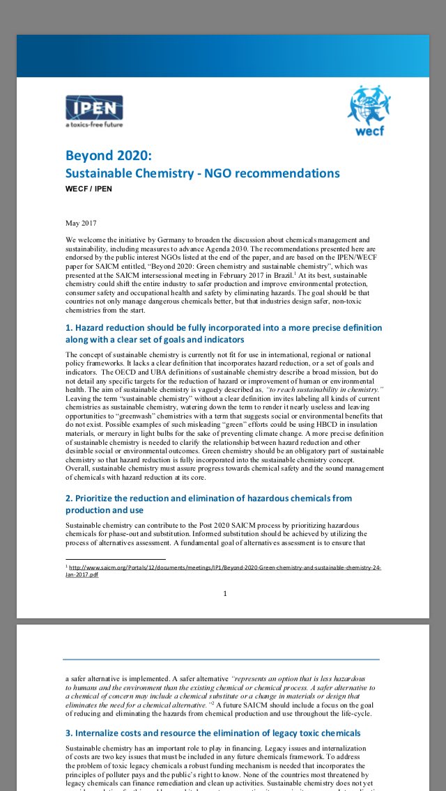 WECF_INT's tweet image. WECF &amp;amp; IPEN @ToxicsFree present their position on #sustainablechemistry at #ISC3 launch today in #Berlin
