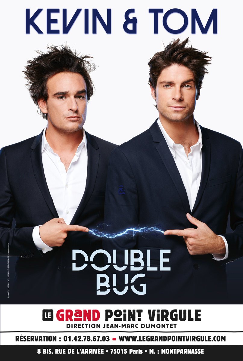 simonblanc's tweet photo. #KevinEtTom seront au Grand Point Virgule le lundi 22 mai et le mardi 30 mai pour deux représentations de leur spectacle #DoubleBug https://t.co/YZH5y9ibYn
