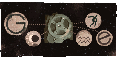 Hace 115 años se descubrió el mecanismo de Antikythera, la primera "computadora". Lo celebramos con nuestro #GoogleDoodle.