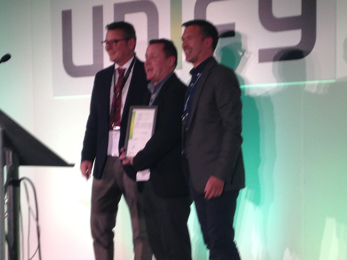 Congratulations Rob Wiles well deserved @UnifyCo Sales Person of the Year. Award sponsored by <a href="/Plantronics/">Plantronics</a>