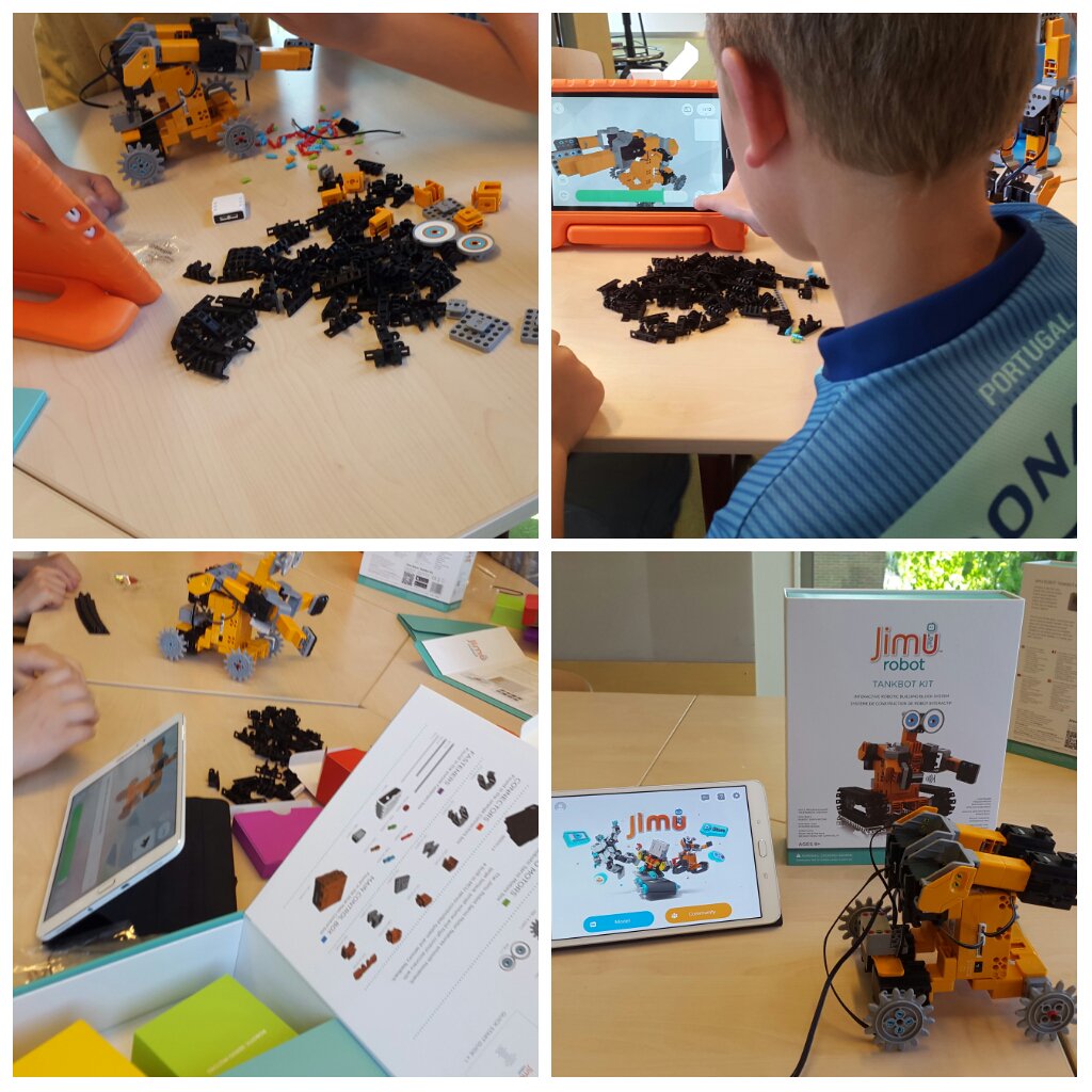 toolsfortalents's tweet photo. Today we dit a great #workshop with the #jimu #tankbot. The students loved it! #coding #programming #education https://t.co/AqjjiDbsSW