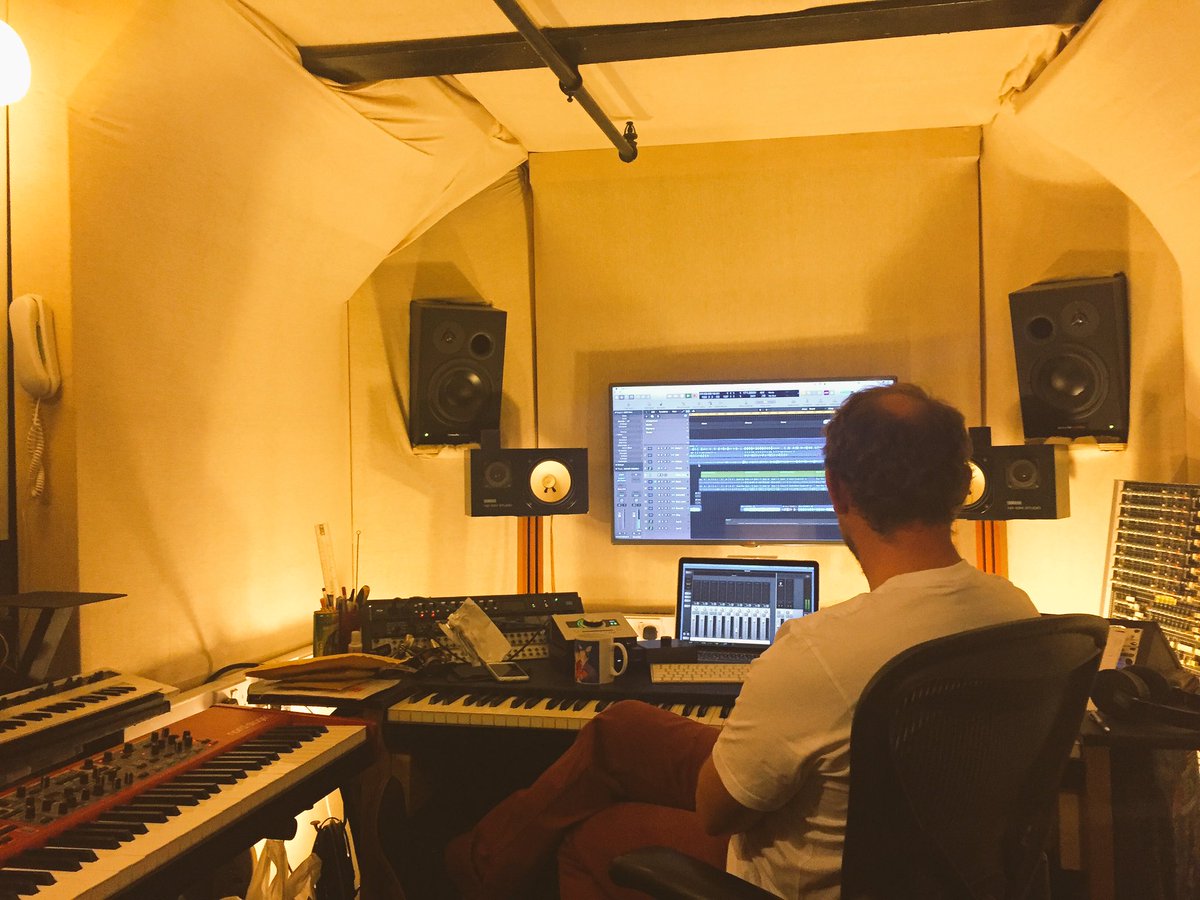 AudioBayUK's tweet photo. SUCH amazing sounds coming from @fraserstweet in the studio this week! So exciting..coming to ears around the world later this year! #studio https://t.co/Ae7cg27s19