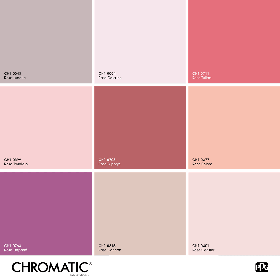 chromatic on Twitter "En piste ! Les teintes de rose de