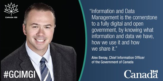 Up next: #GoC CIO @AlexBenay talks about his views on #Canada's Information - The Next 150 Years #GCIMGI