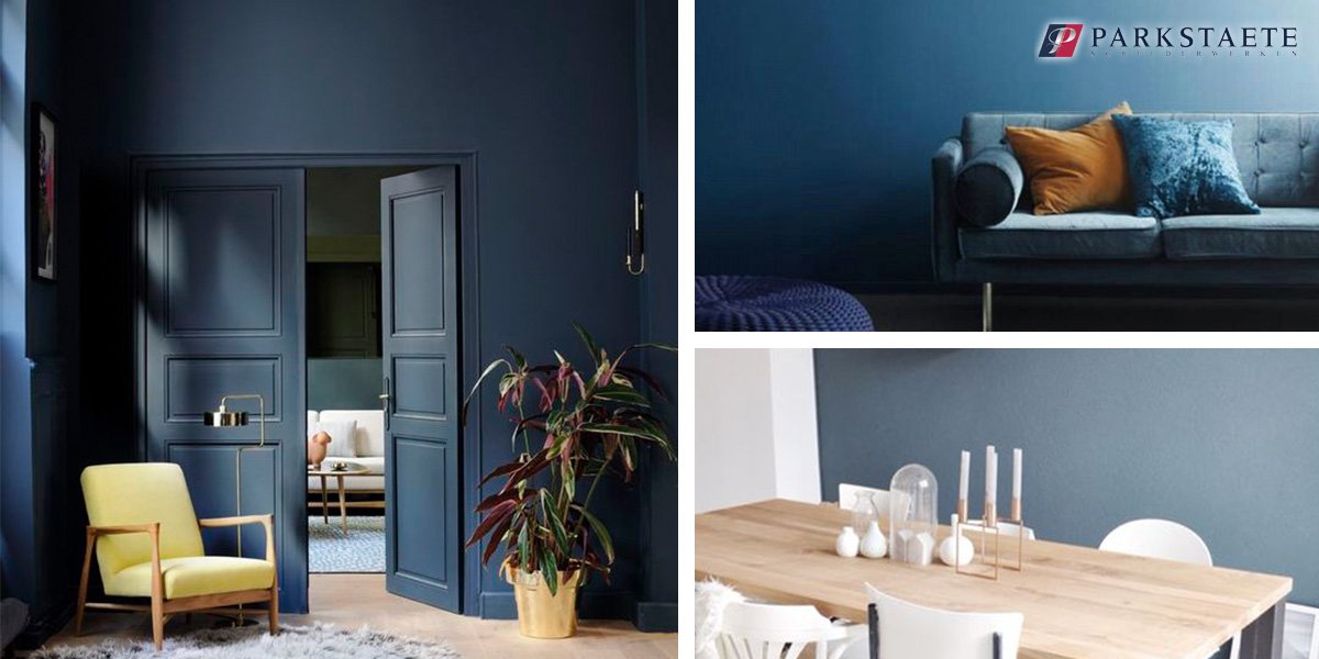 Blauw kan veel verschillende #interieursferen uitstralen. Welke spreekt jou het meeste aan? #schilder