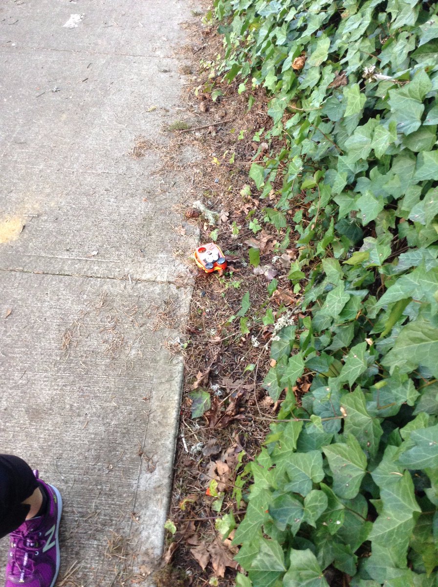 WaySubtle's tweet photo. Awh! Looks like someone lost a cute Mickey Mouse toy across the school! https://t.co/eNcncfnvwS