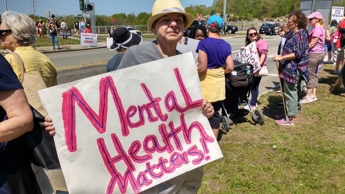 BensonJudy's tweet photo. Mel Murray of New London said Trimp's "unjust decisions marginalizing anyone who is different" brought her to the protest. https://t.co/vwGZde8UnW
