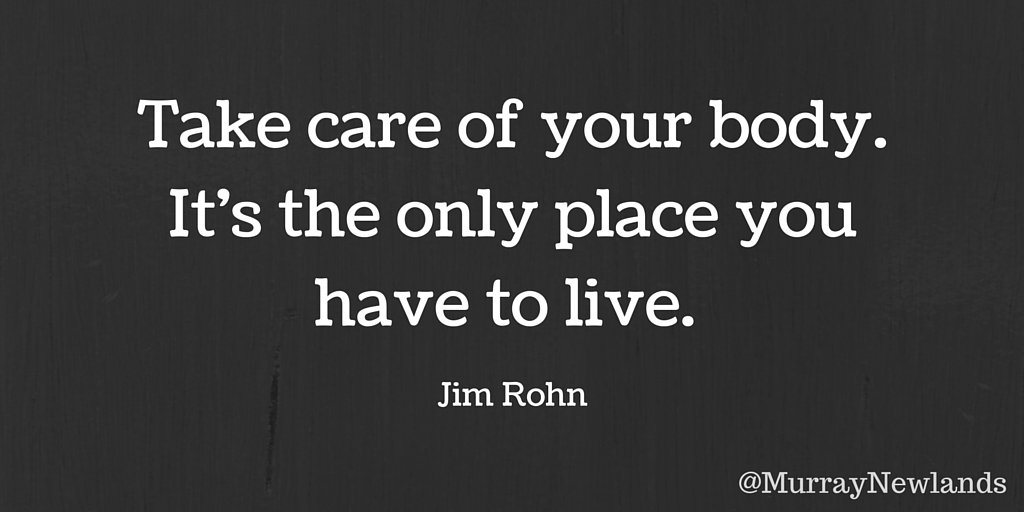 MurrayNewlands's tweet image. Take care of your body. It's the only place you have to live. -- Jim Rohn

#WednesdayWisdom
#Motivation