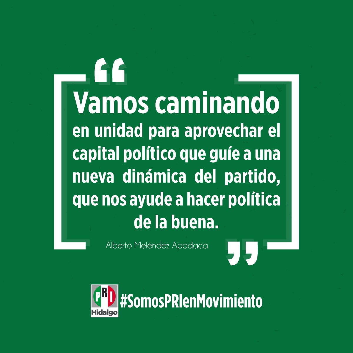 cdeprihidalgo's tweet photo. ¡Feliz miércoles! #SomosPRIenMovimiento https://t.co/8u9ZY1qwo1