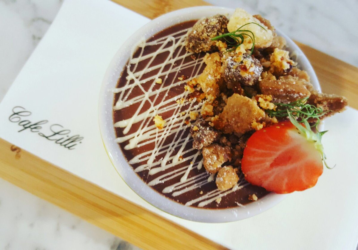 cafelilli's tweet photo. Dessert special sorted for this week @cafelilli peanut butter & milk chocolate crunch pot ๐ฅ๐ #cafelilli #peanutbutter #toogoodtosayno https://t.co/jilXoSmpPM