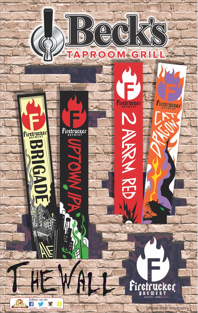 unitedbev's tweet photo. Friday! @BecksTaproom @FiretruckerBrew Be there! https://t.co/AQmUHbQOnP