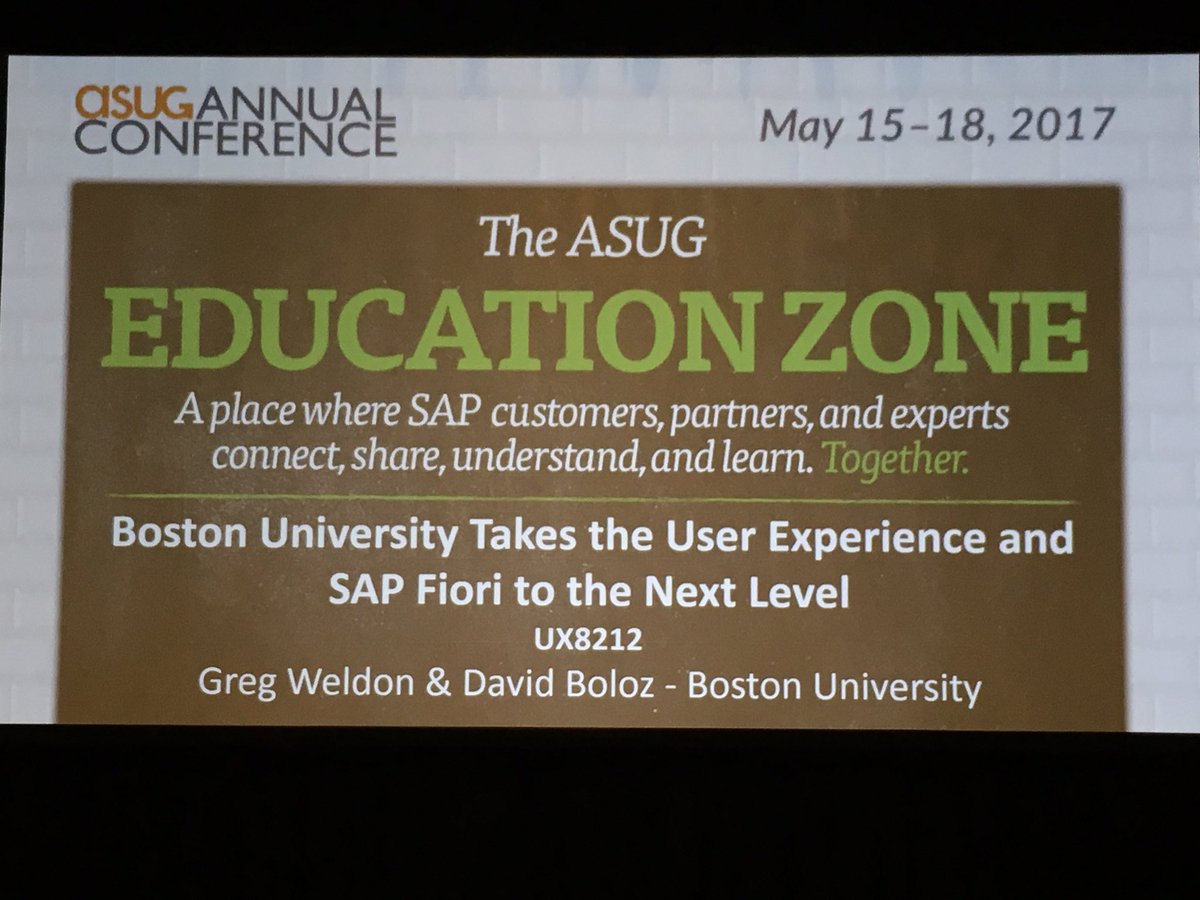uwe_palm's tweet photo. Boston University talking at #SAPPHIRENOW about SAP UX https://t.co/BeEkTiTDiz