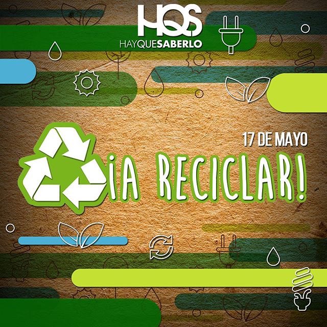 HayQueSaberlo's tweet photo. Nuestro planeta necesita de nuestros granitos de arena. #DíaMundialDelReciclaje #Reciclaje #17May https://t.co/VVmcdU7Kxq