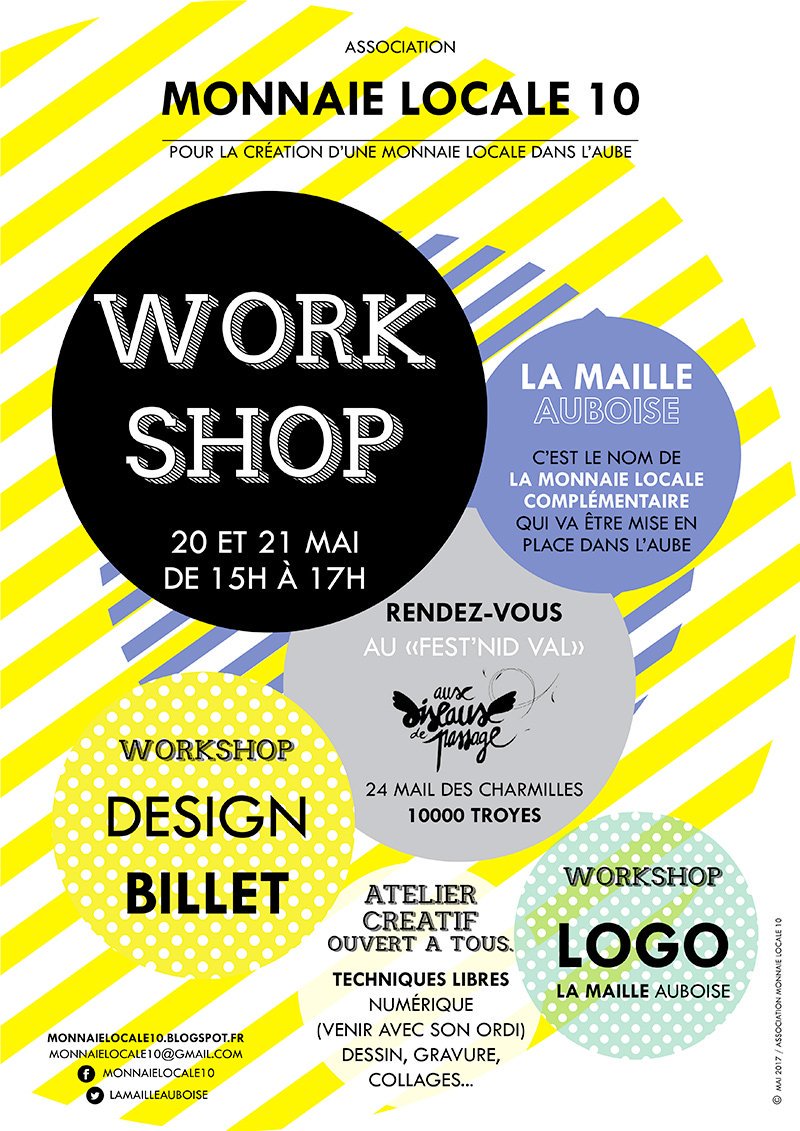 LaMailleAuboise's tweet photo. Rdv ce we pour le workshop @LaMailleAuboise #MonnaieLocale #Aube cc @MMI_Troyes @IutTroyes @UTTroyes @groupeesctroyes @lesteclair https://t.co/ybHPQsQ8JV