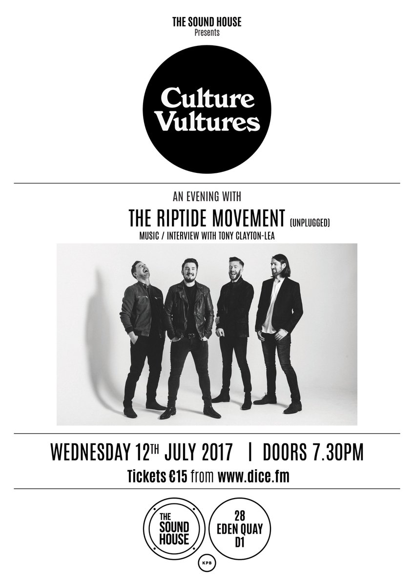 CVultures_'s tweet photo. Alarms set! Tickets on sale tomorrow at 10am @riptidemovement https://t.co/vFGfWwXZp4 … @DICEire #culturevultures https://t.co/jDh6xRL2Tk