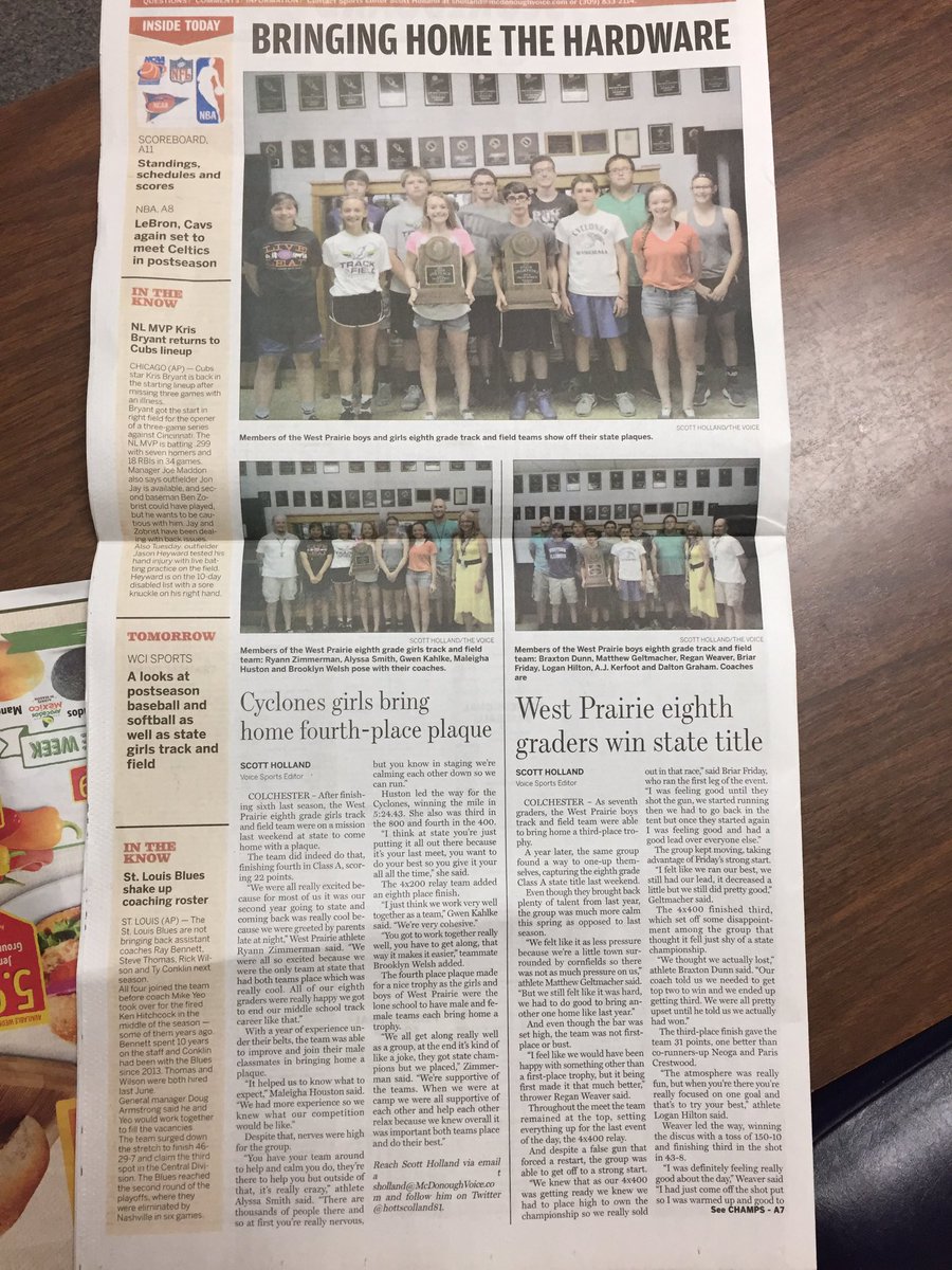 d_fisher1981's tweet photo. Thanks to @hottscolland81 for the awesome coverage. #wpmschat #wpmstrack #wpmsathletic https://t.co/yvpXWvXtR7