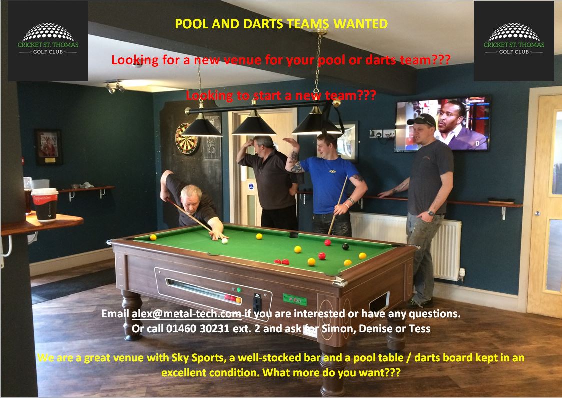 POOL AND DARTS TEAMS WANTED.
Looking for a venue? Email alex@metal-tech.com for details.
#divisionsports #baralwaysopen #goodfood #skysports