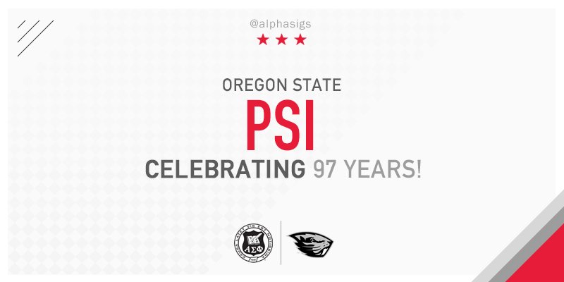 Happy Founders Day to the men of Psi (Oregon State) as they celebrate 97 years of brotherhood! #AlphaSig <a href="/osualphasigs/">AlphaSig OregonState</a>